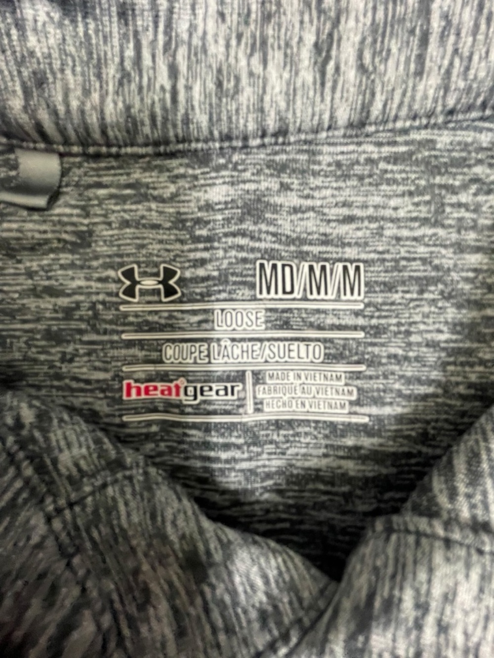 Under Armour Polo Shirt Men’s Medium HeatGear Gray Athletic Golf Casual - Picture 3 of 6